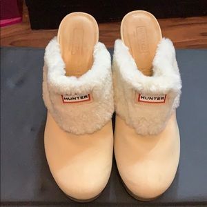 Women's HUNTER Bruson Sheepskin Lined Heels 10 M